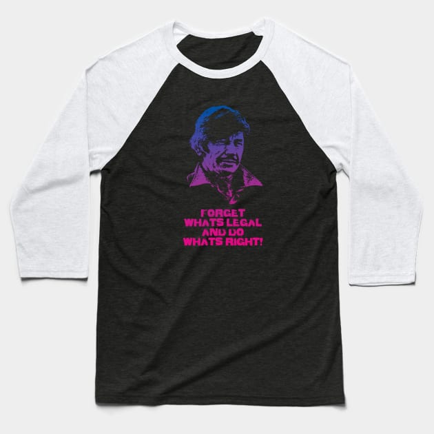 Charles Bronson Baseball T-Shirt by haunteddata